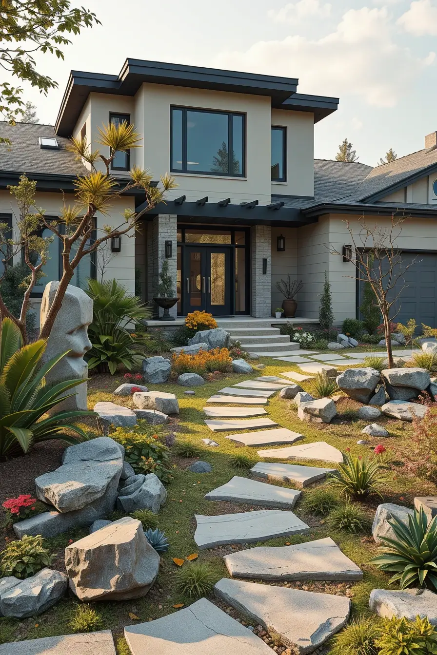 60 Front Yard Landscaping 2026: Creative, Sculptural, And Artistic Design Ideas