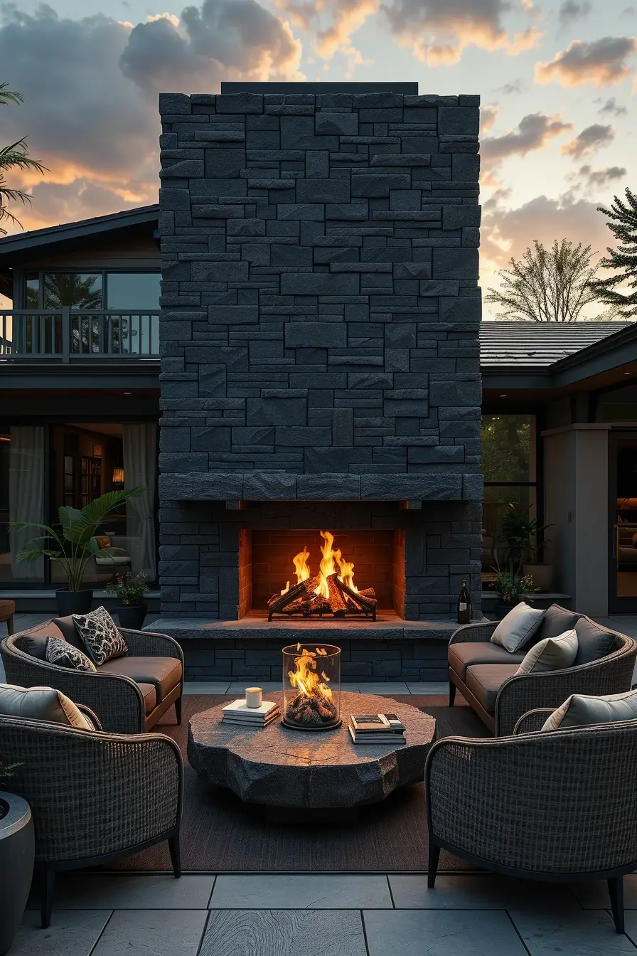 62 Outdoor Fireplace Ideas 2026: Modern, Sculptural And Artistic Designs For Stylish Outdoor Spaces