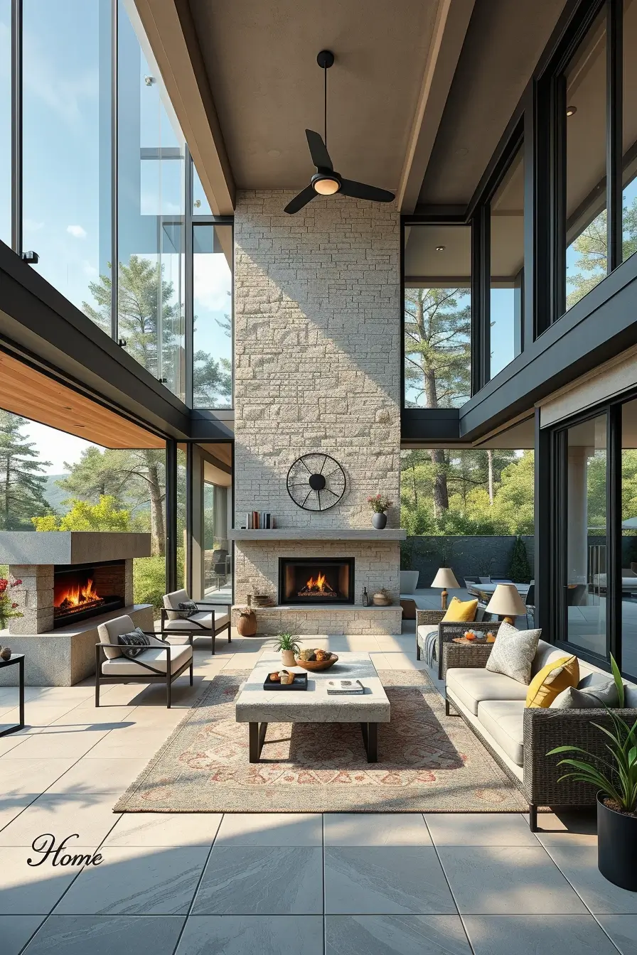 62 Outdoor Fireplace Ideas 2026: Modern, Sculptural And Artistic Designs For Stylish Outdoor Spaces