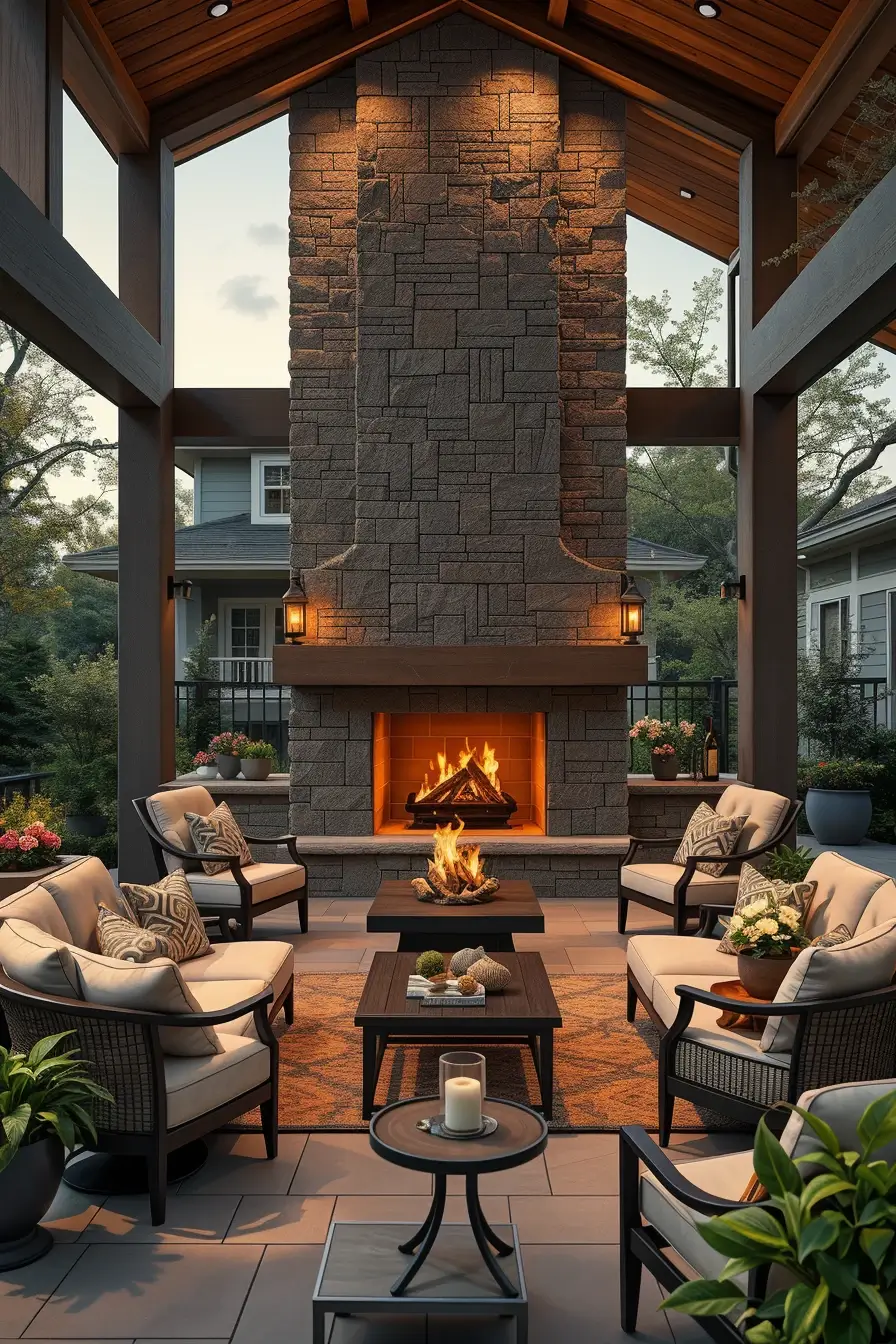 62 Outdoor Fireplace Ideas 2026: Modern, Sculptural And Artistic Designs For Stylish Outdoor Spaces