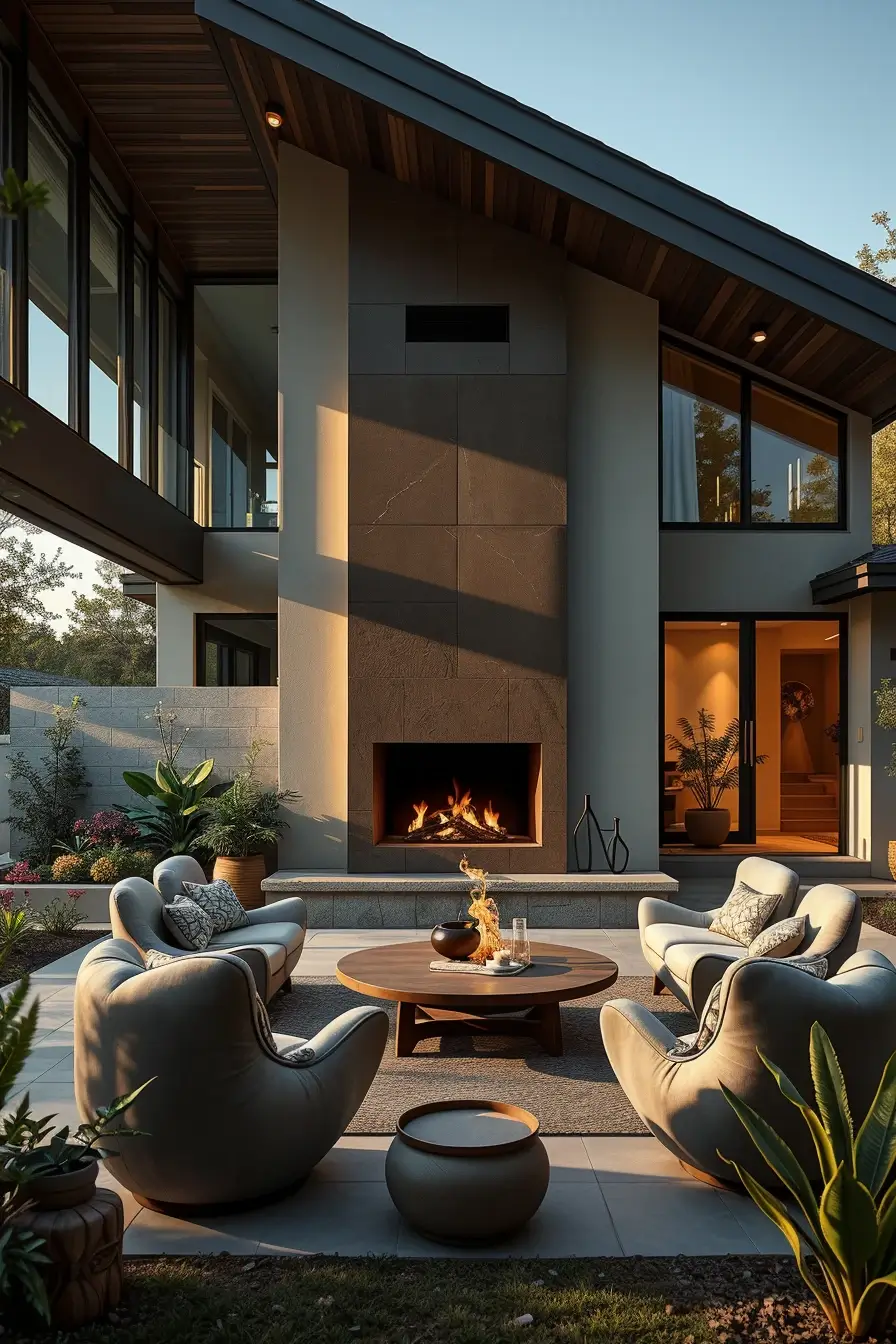62 Outdoor Fireplace Ideas 2026: Modern, Sculptural And Artistic Designs For Stylish Outdoor Spaces