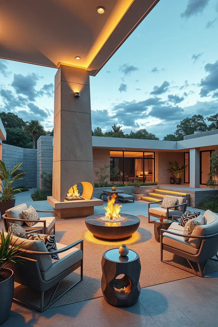 62 Outdoor Fireplace Ideas 2026: Modern, Sculptural And Artistic Designs For Stylish Outdoor Spaces