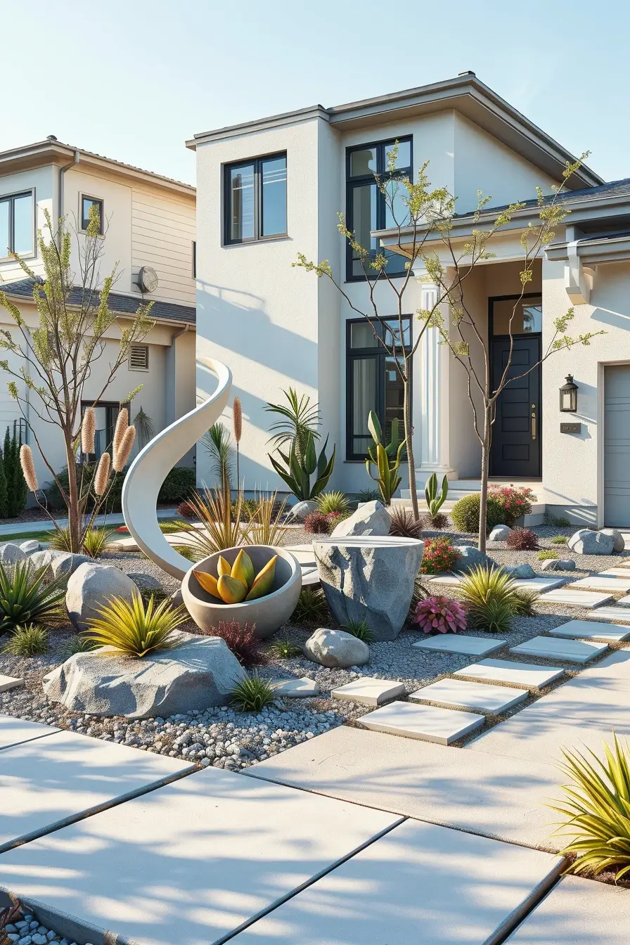 60 Front Yard Landscaping 2026: Creative, Sculptural, And Artistic Design Ideas