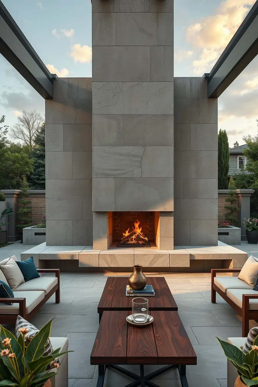 62 Outdoor Fireplace Ideas 2026: Modern, Sculptural And Artistic Designs For Stylish Outdoor Spaces