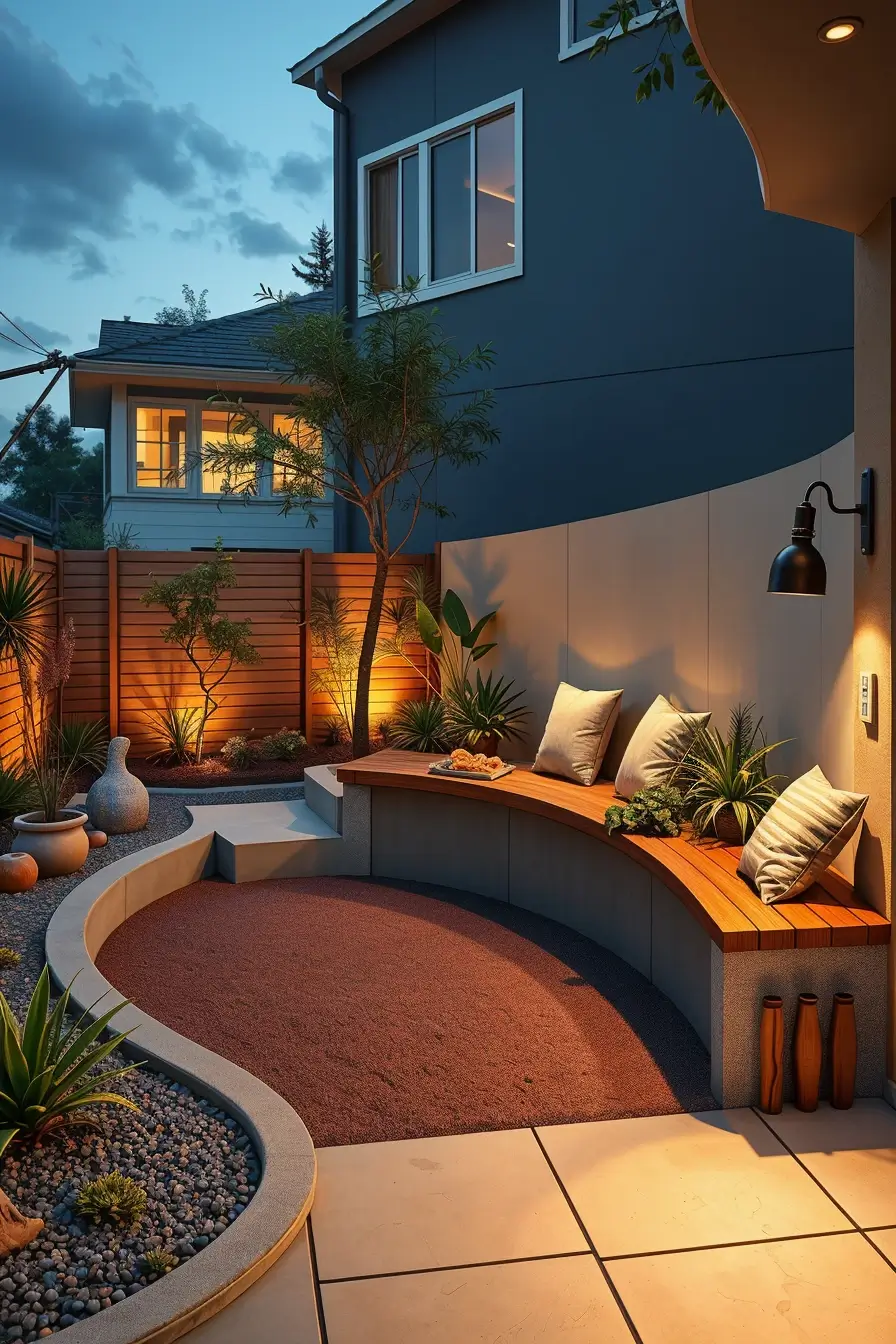59 Small Backyard Seating Solutions 2026: Stylish Curved And Modern Outdoor Ideas