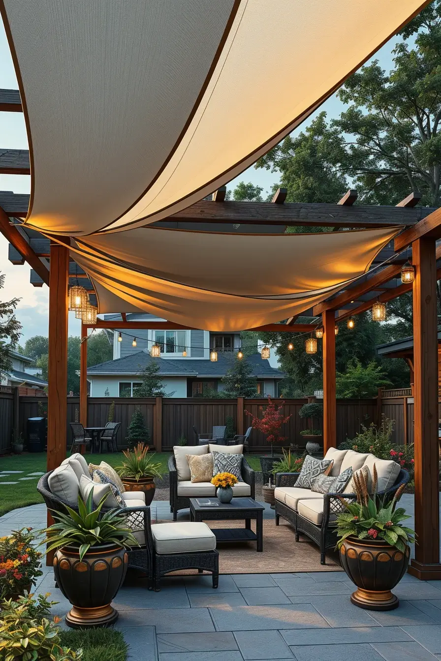 55 Sun Shade Sail Ideas Backyards 2026 For Stylish And Comfortable Outdoor Spaces