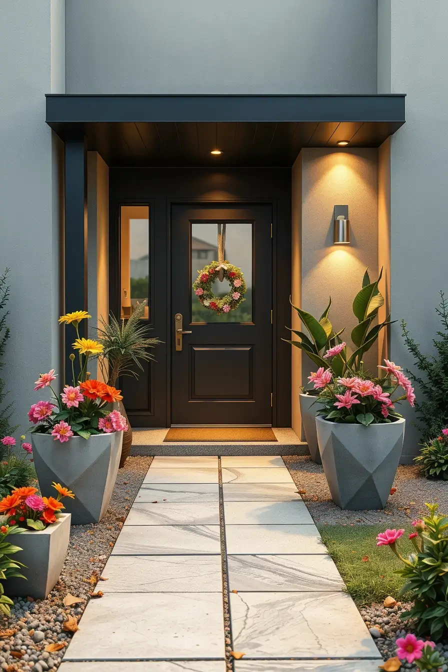 59 Summer Front Yard Decor Ideas 2026: Modern Sculptural Outdoor Inspiration