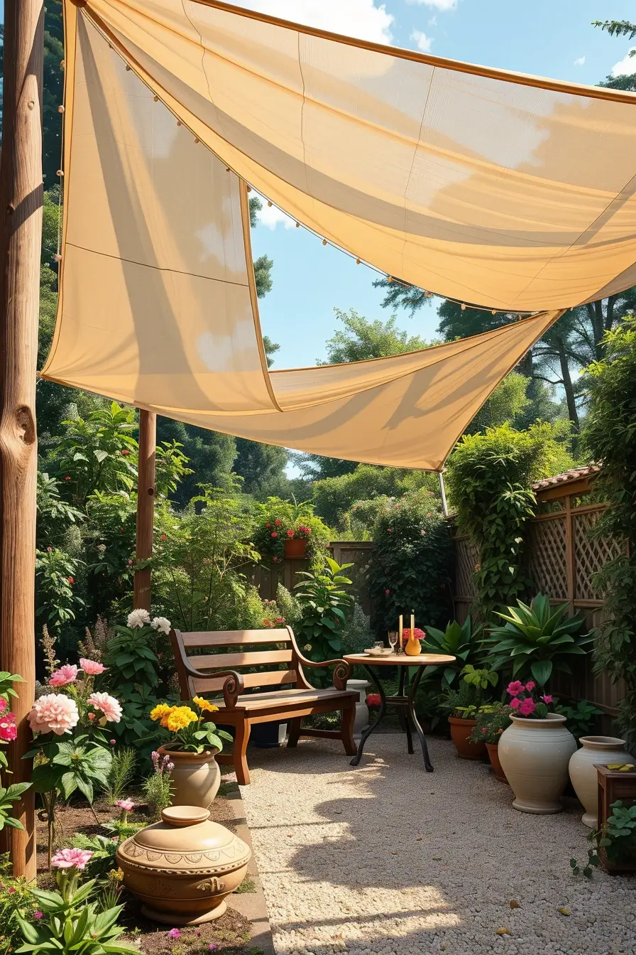 58 Sun Sail Shade Ideas For Your Outdoor Space 2026: Stylish Patio & Backyard Shade Inspiration