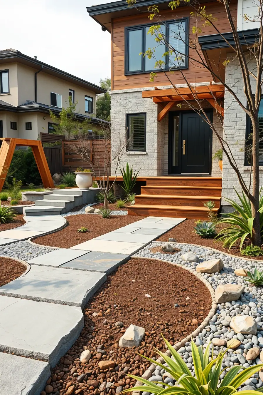 59 Summer Front Yard Decor Ideas 2026: Modern Sculptural Outdoor Inspiration