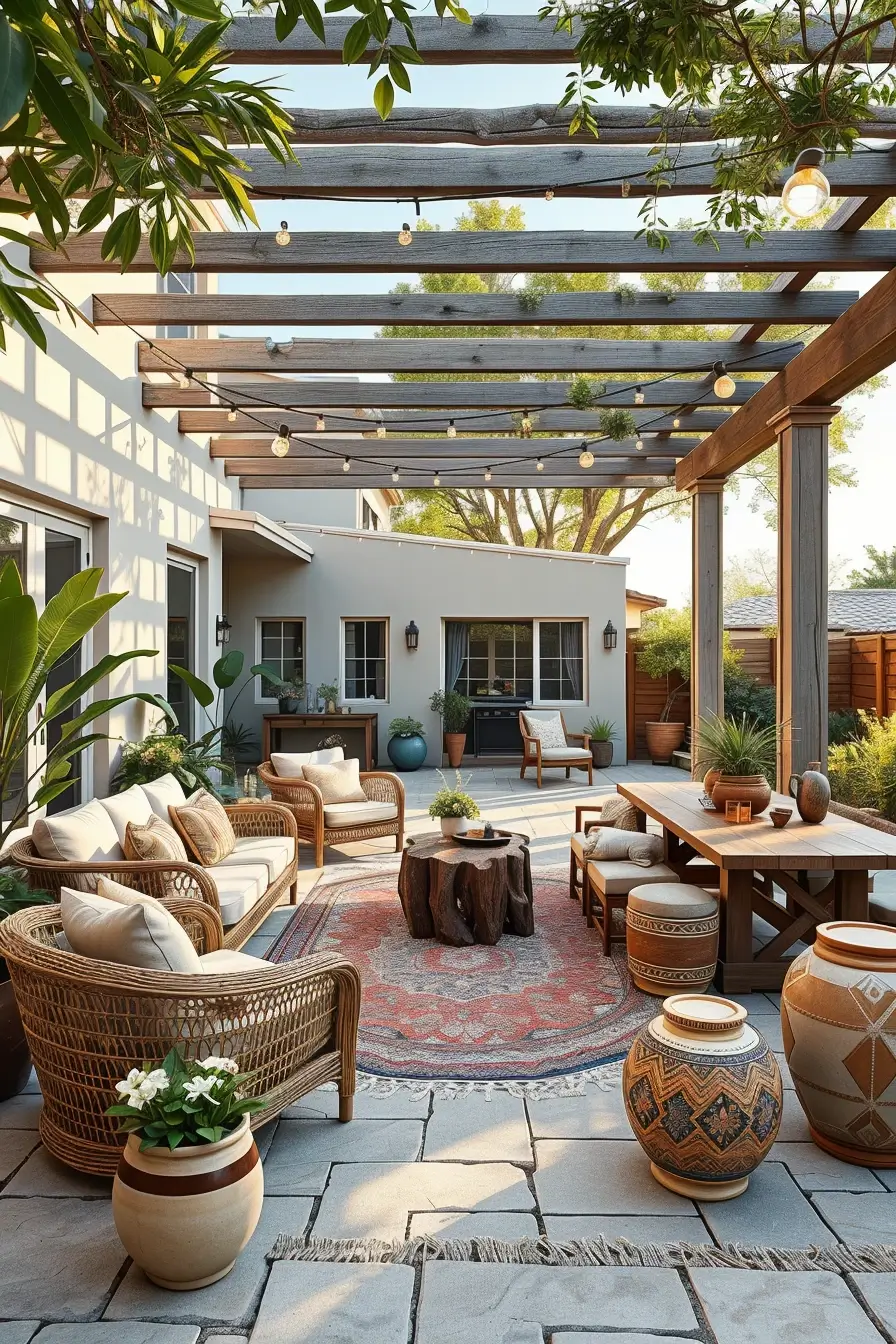 59 Boho Patio Ideas 2026 For A Dreamy And Stylish Outdoor Retreat