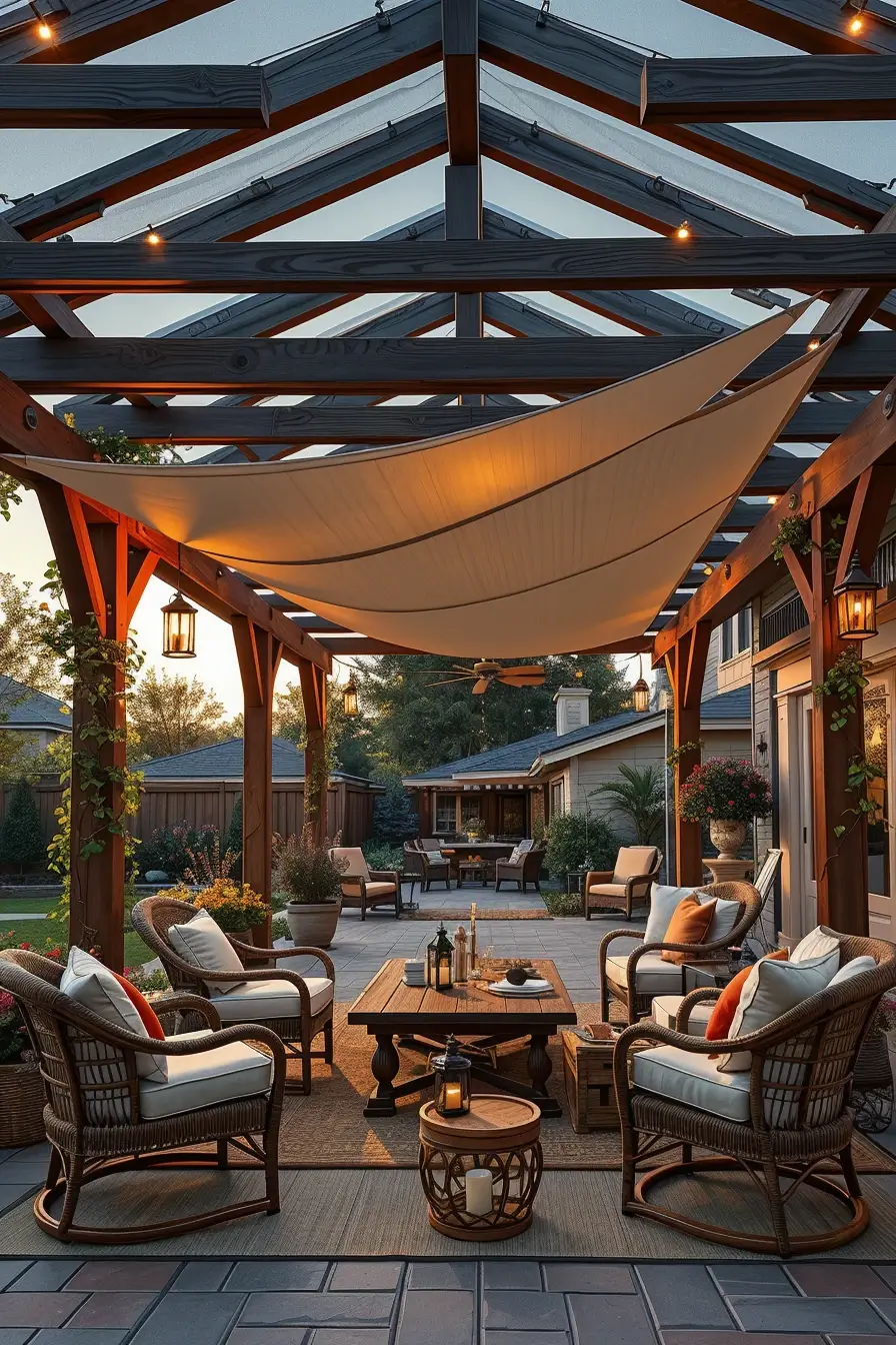 58 Sun Sail Shade Ideas For Your Outdoor Space 2026: Stylish Patio & Backyard Shade Inspiration