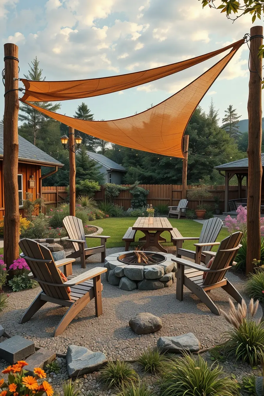 58 Sun Sail Shade Ideas For Your Outdoor Space 2026: Stylish Patio & Backyard Shade Inspiration