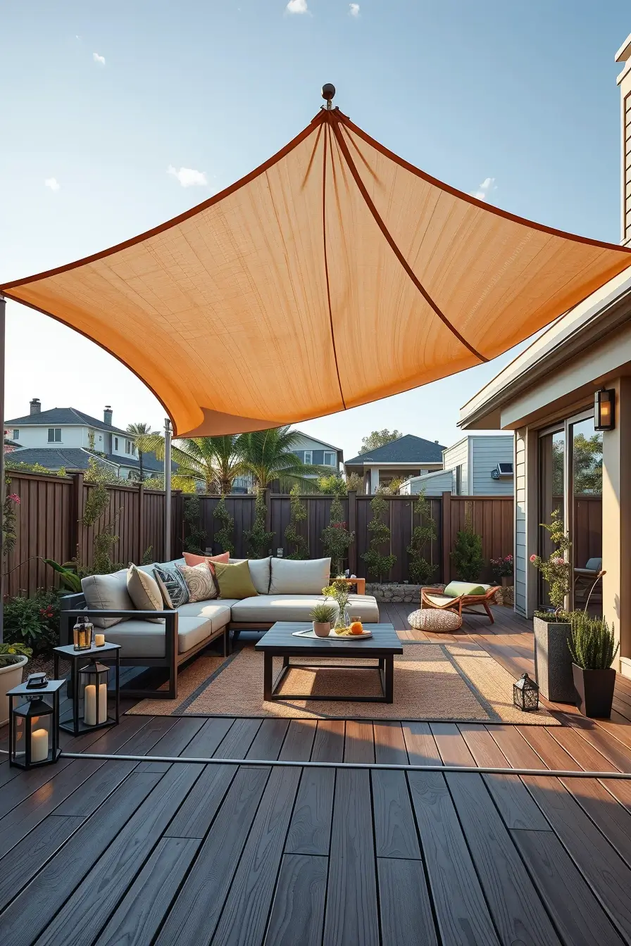 58 Sun Sail Shade Ideas For Your Outdoor Space 2026: Stylish Patio & Backyard Shade Inspiration