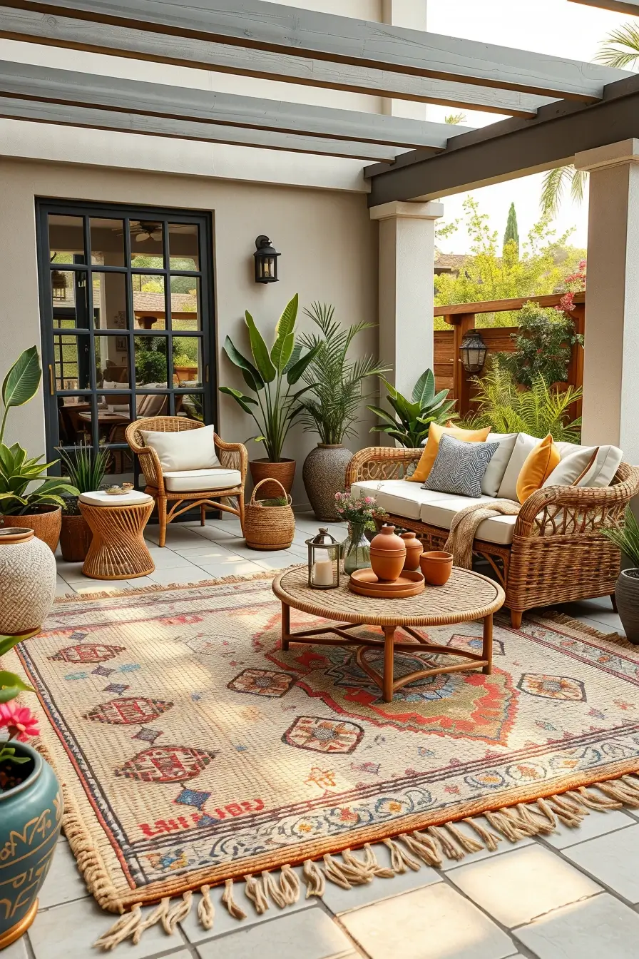59 Boho Patio Ideas 2026 For A Dreamy And Stylish Outdoor Retreat