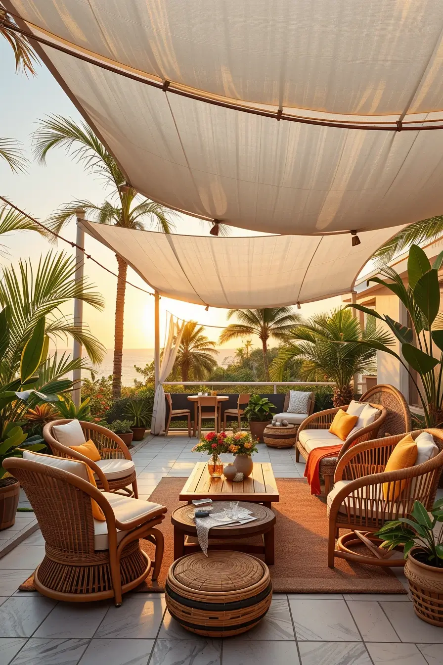 58 Sun Sail Shade Ideas For Your Outdoor Space 2026: Stylish Patio & Backyard Shade Inspiration