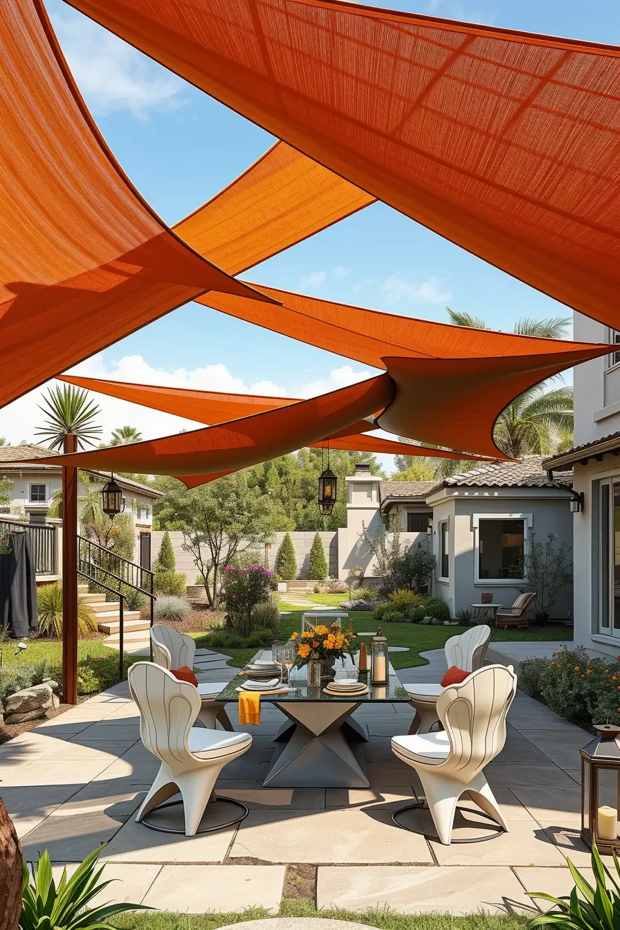 58 Sun Sail Shade Ideas For Your Outdoor Space 2026: Stylish Patio & Backyard Shade Inspiration