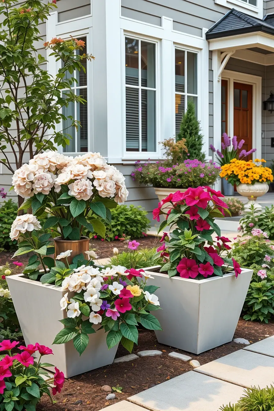 59 Summer Front Yard Decor Ideas 2026: Modern Sculptural Outdoor Inspiration