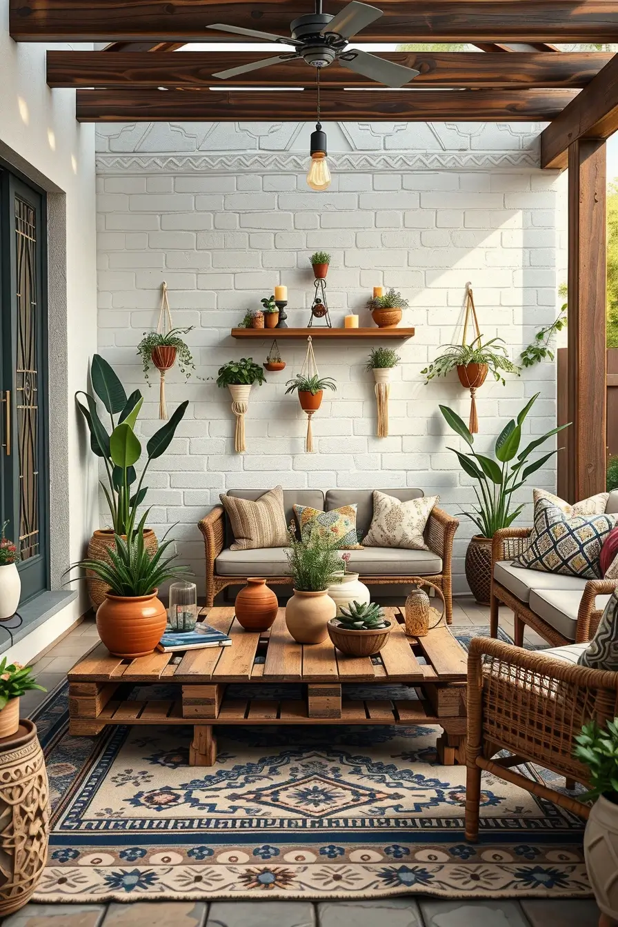 59 Boho Patio Ideas 2026 For A Dreamy And Stylish Outdoor Retreat