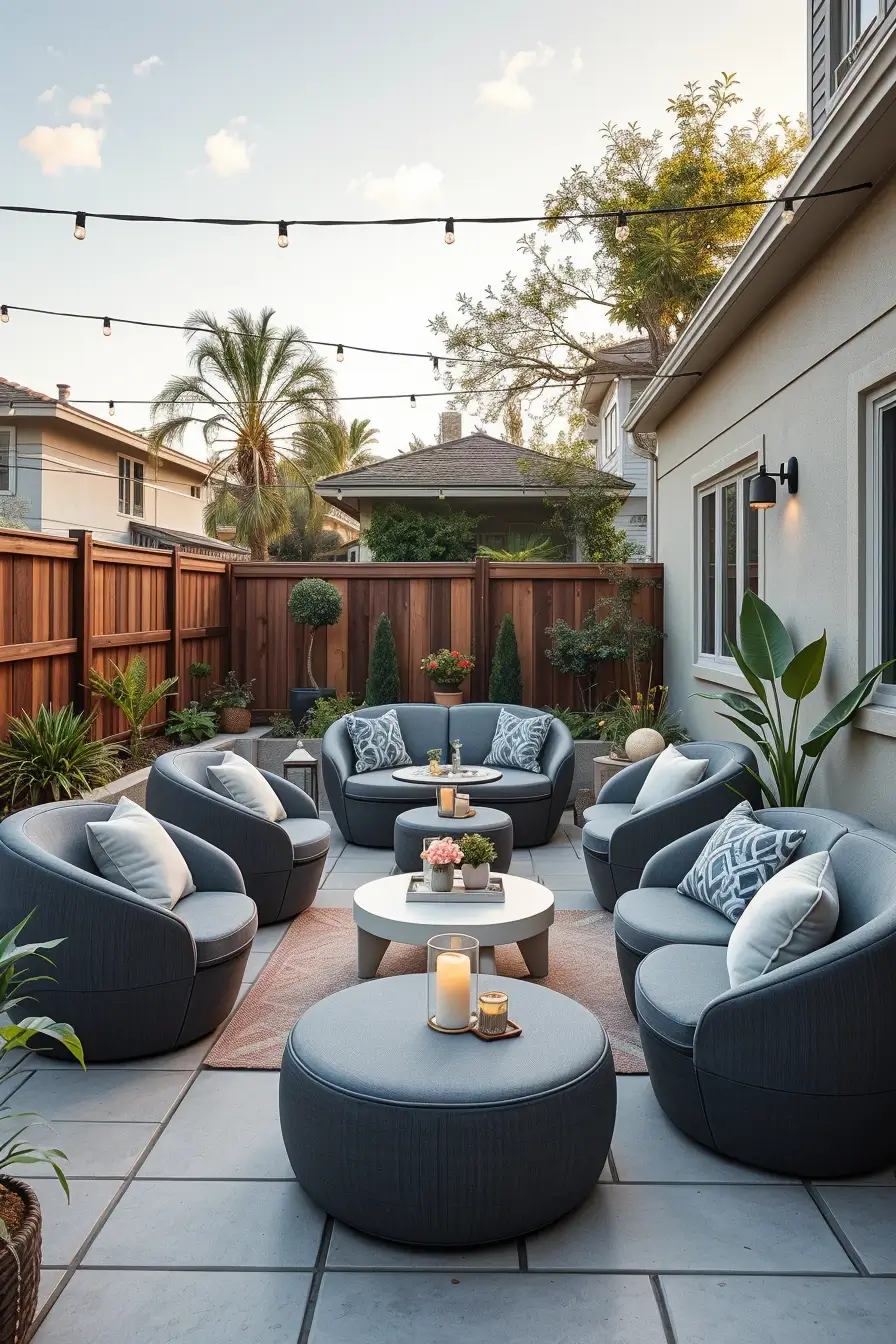 59 Small Backyard Seating Solutions 2026: Stylish Curved And Modern Outdoor Ideas