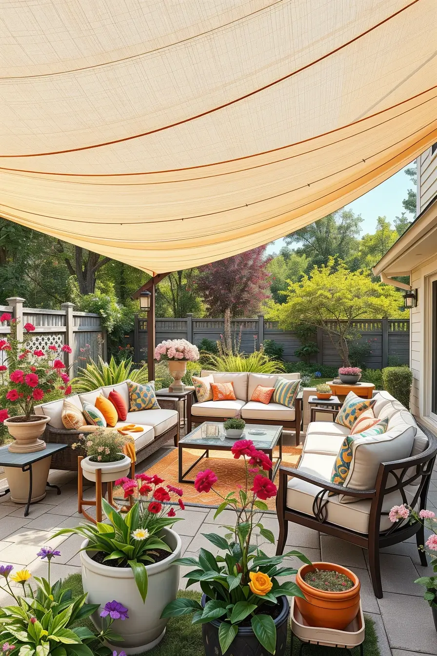 58 Sun Sail Shade Ideas For Your Outdoor Space 2026: Stylish Patio & Backyard Shade Inspiration