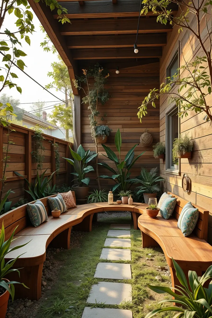 59 Small Backyard Seating Solutions 2026: Stylish Curved And Modern Outdoor Ideas