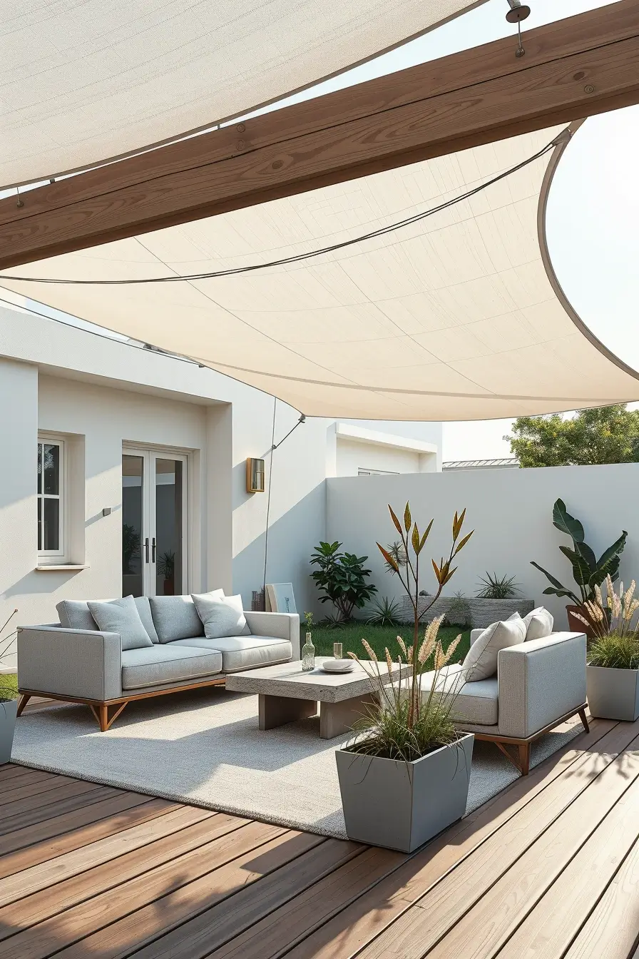 58 Sun Sail Shade Ideas For Your Outdoor Space 2026: Stylish Patio & Backyard Shade Inspiration