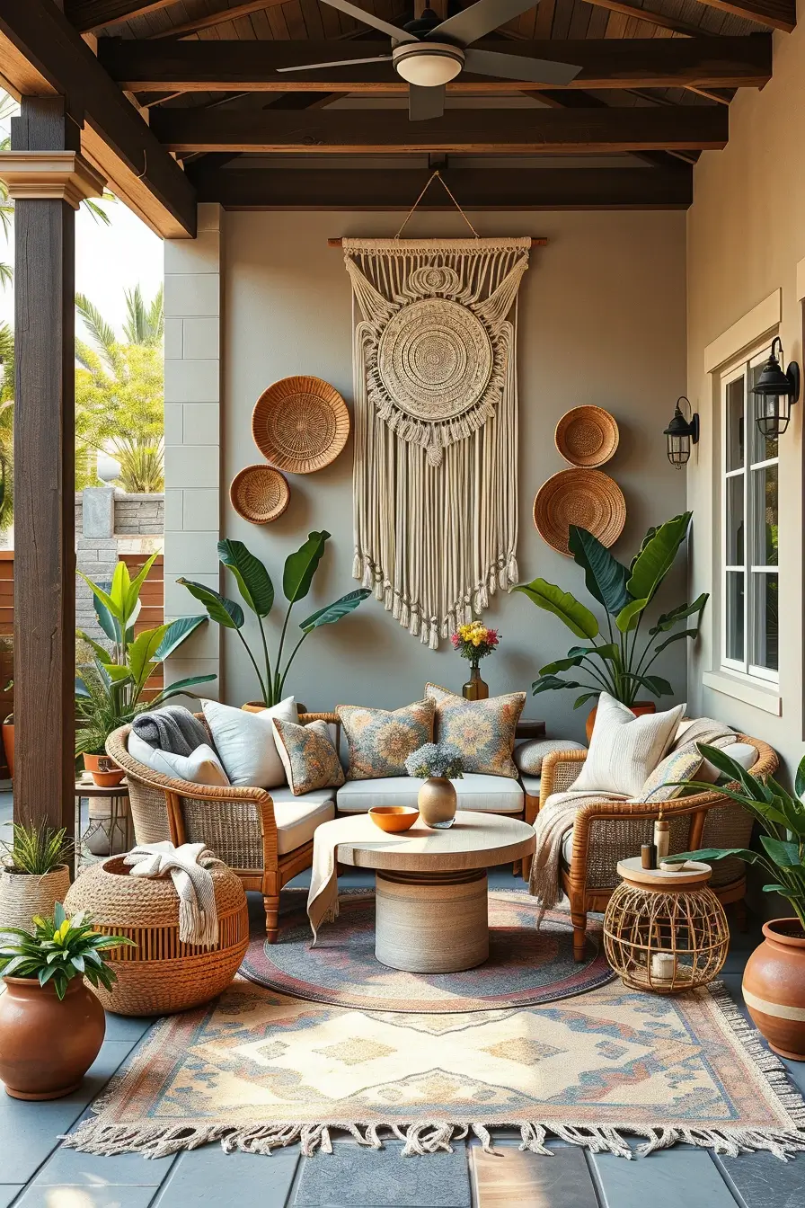 59 Boho Patio Ideas 2026 For A Dreamy And Stylish Outdoor Retreat