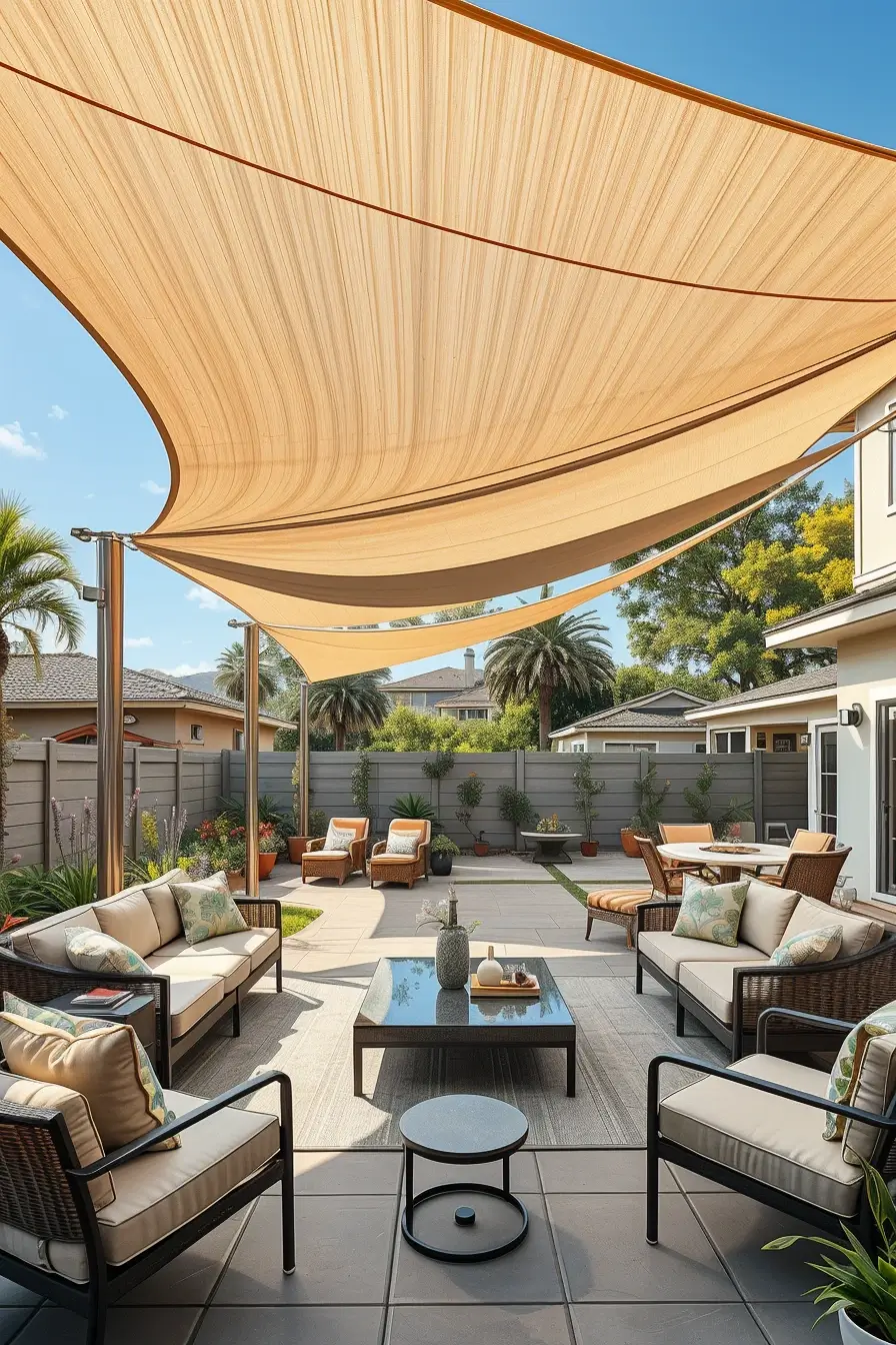 55 Sun Shade Sail Ideas Backyards 2026 For Stylish And Comfortable Outdoor Spaces