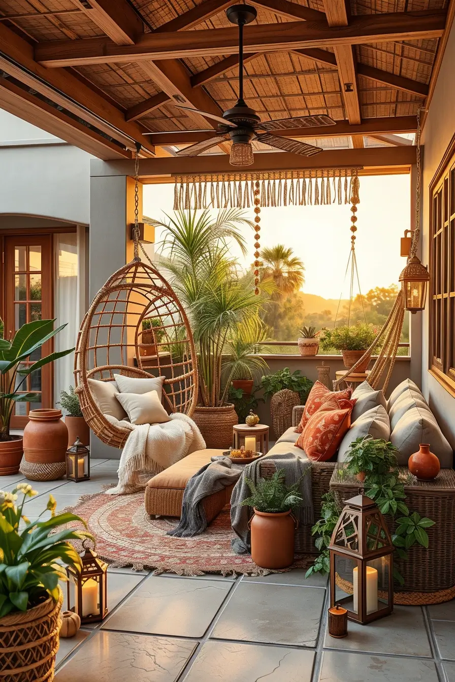 59 Boho Patio Ideas 2026 For A Dreamy And Stylish Outdoor Retreat