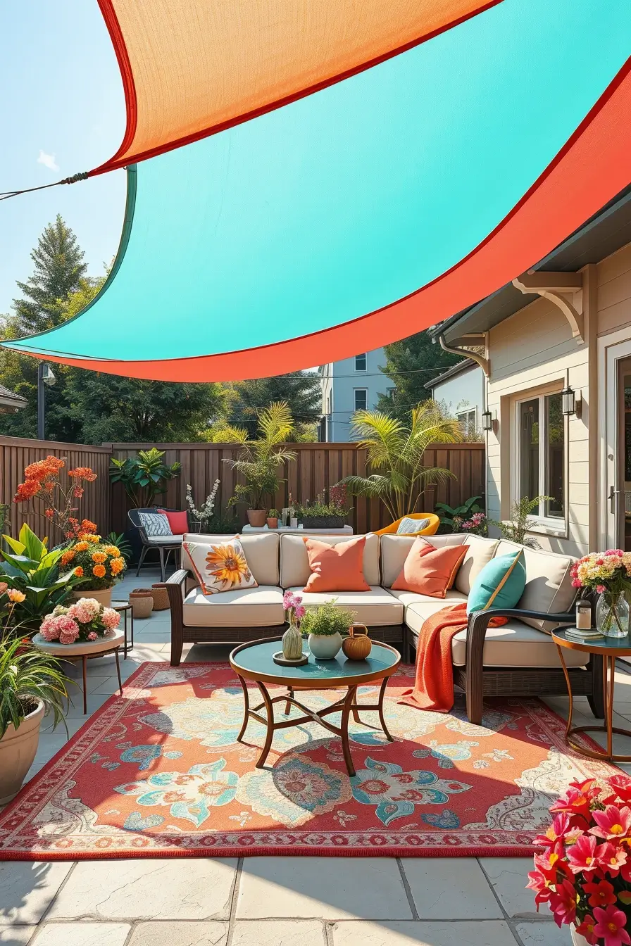58 Sun Sail Shade Ideas For Your Outdoor Space 2026: Stylish Patio & Backyard Shade Inspiration
