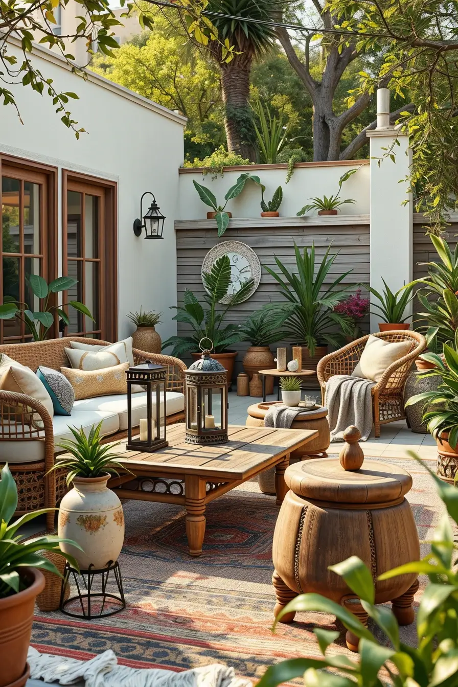 59 Boho Patio Ideas 2026 For A Dreamy And Stylish Outdoor Retreat