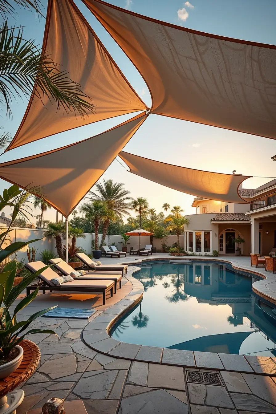 55 Sun Shade Sail Ideas Backyards 2026 For Stylish And Comfortable Outdoor Spaces
