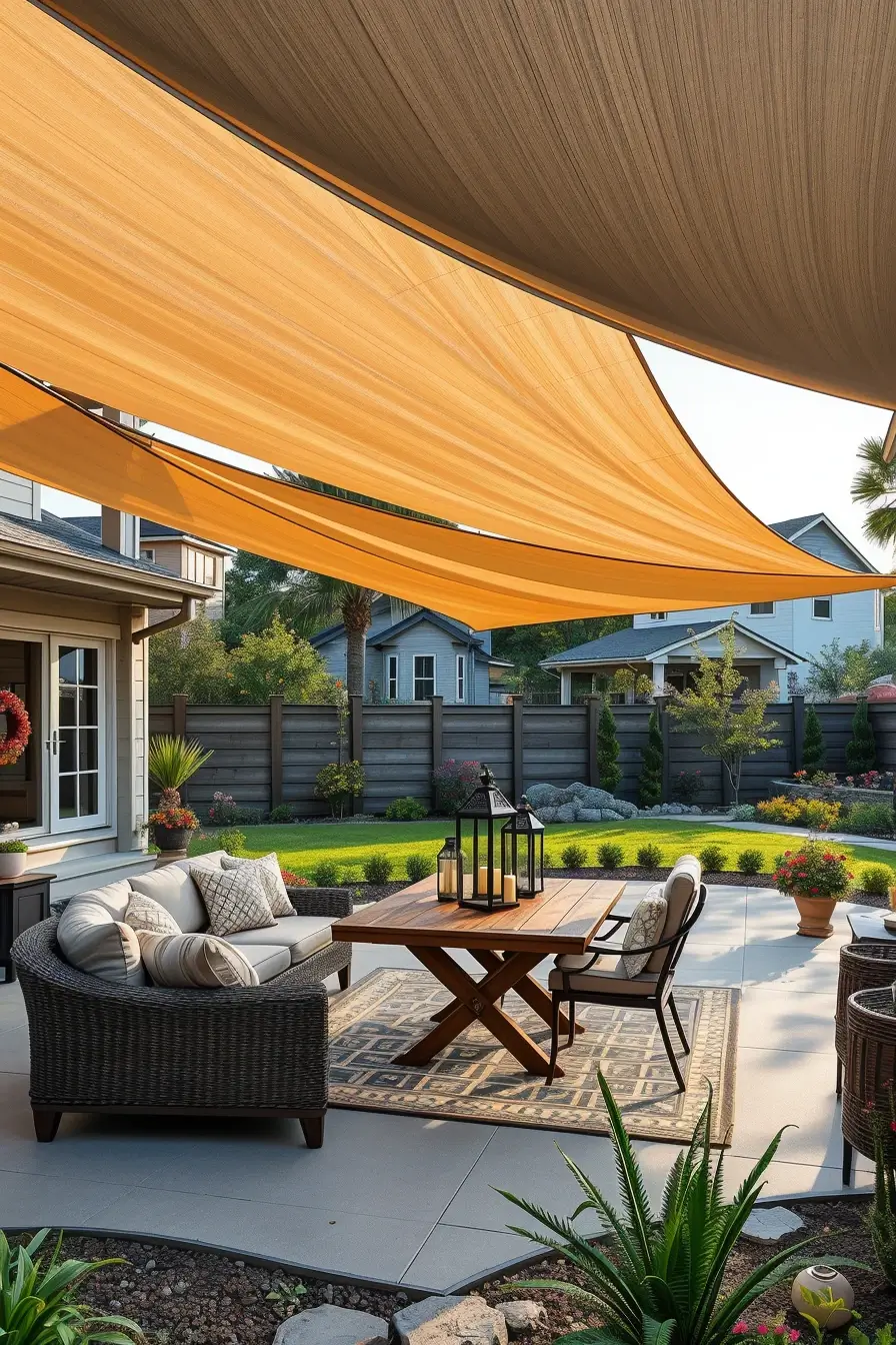 55 Sun Shade Sail Ideas Backyards 2026 For Stylish And Comfortable Outdoor Spaces